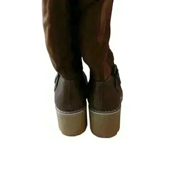 Katliu Women's Warm Chunky mid Heel Winter Ankle Boots Size 7 - Picture 8 of 9